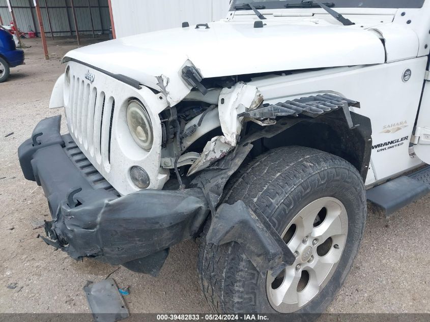 2014 Jeep Wrangler Unlimited Sahara VIN: 1C4BJWEG3EL205834 Lot: 39482833