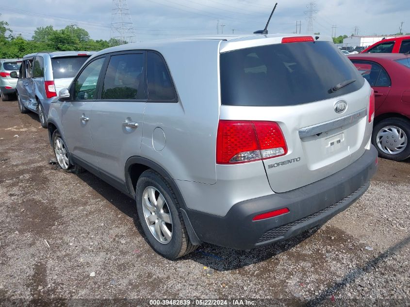 2013 Kia Sorento Lx VIN: 5XYKT3A11DG397212 Lot: 39482839