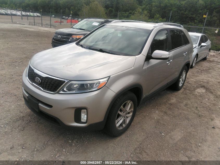 2014 Kia Sorento Lx V6 VIN: 5XYKTDA72EG550269 Lot: 39482857