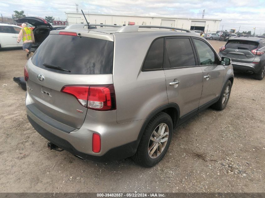 2014 Kia Sorento Lx V6 VIN: 5XYKTDA72EG550269 Lot: 39482857