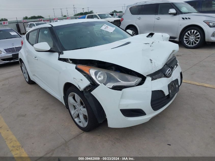 2013 HYUNDAI VELOSTER BASE W/GRAY - KMHTC6AD9DU117076