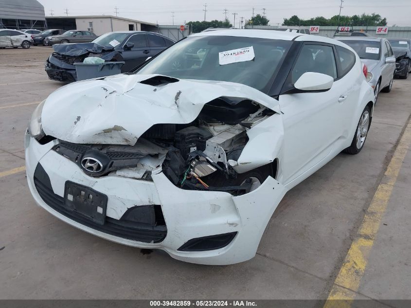 2013 HYUNDAI VELOSTER BASE W/GRAY - KMHTC6AD9DU117076