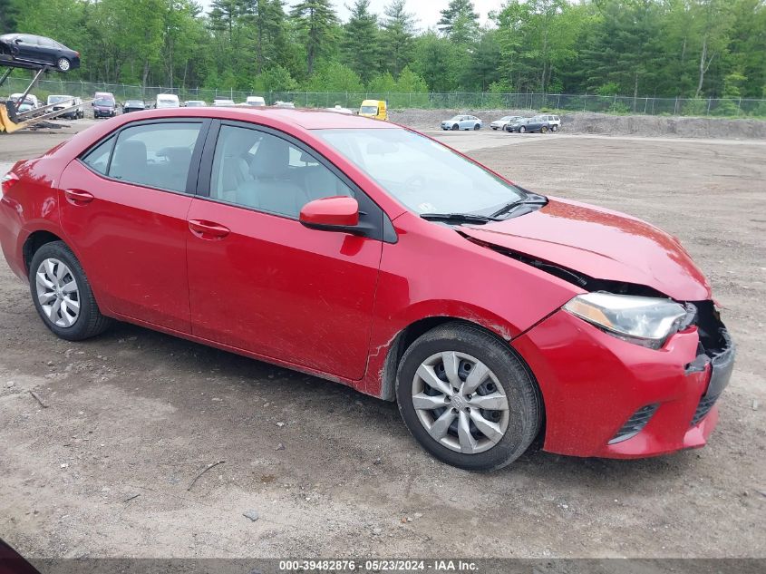 2015 Toyota Corolla Le VIN: 2T1BURHE6FC349468 Lot: 39482876