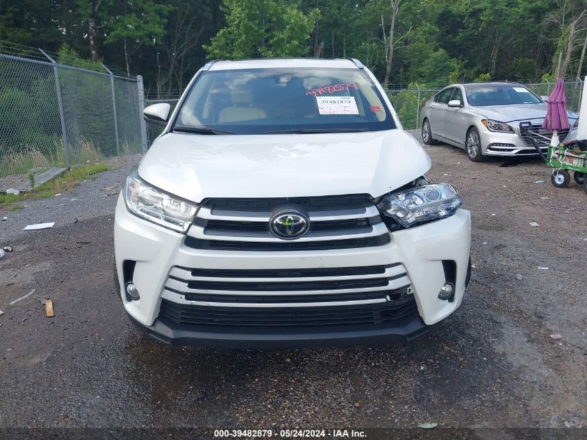 2019 Toyota Highlander Xle VIN: 5TDKZRFH1KS316037 Lot: 39482879