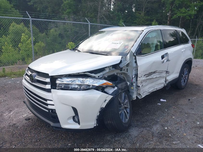 2019 Toyota Highlander Xle VIN: 5TDKZRFH1KS316037 Lot: 39482879