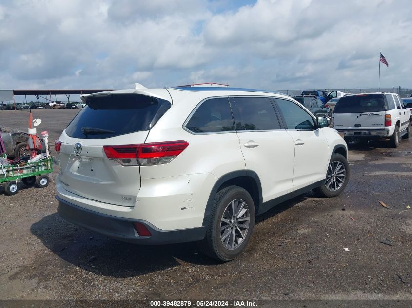 2019 Toyota Highlander Xle VIN: 5TDKZRFH1KS316037 Lot: 39482879