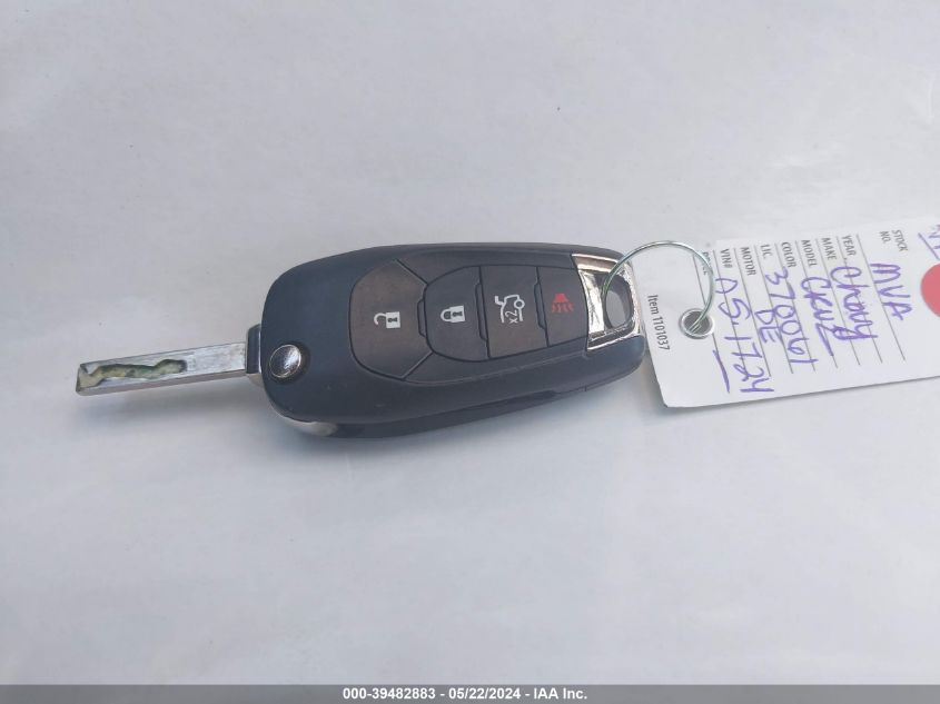 2017 Chevrolet Cruze Ls Auto VIN: 1G1BC5SM6H7126744 Lot: 39482883