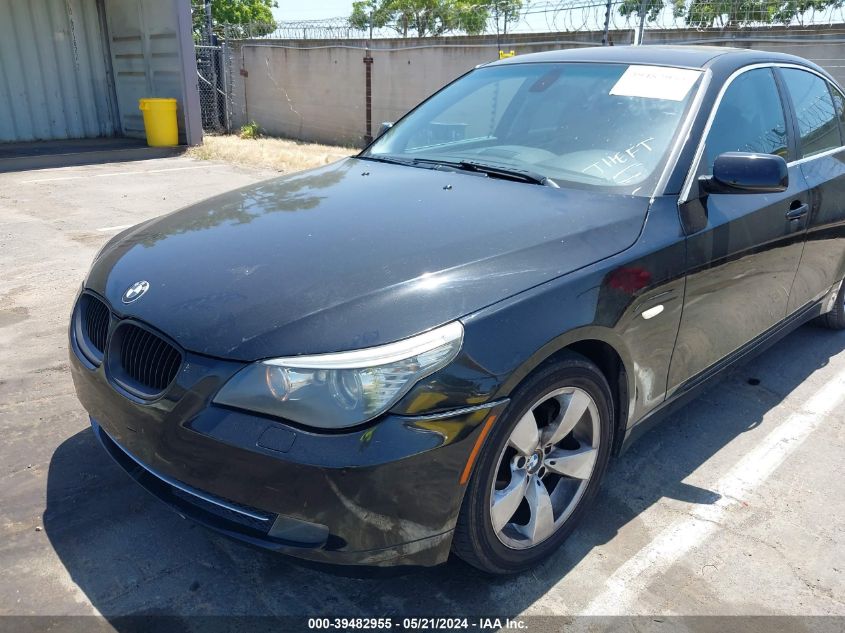 2008 BMW 528I VIN: WBANU53558CT18153 Lot: 39482955