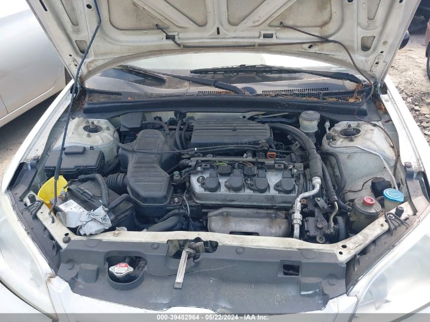 2004 Honda Civic Lx VIN: 2HGES16584H541860 Lot: 39482964