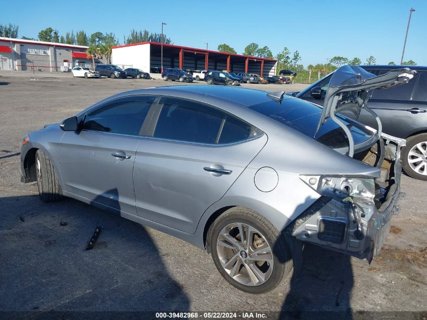 2017 Hyundai Elantra Limited VIN: 5NPD84LF0HH184873 Lot: 39482968