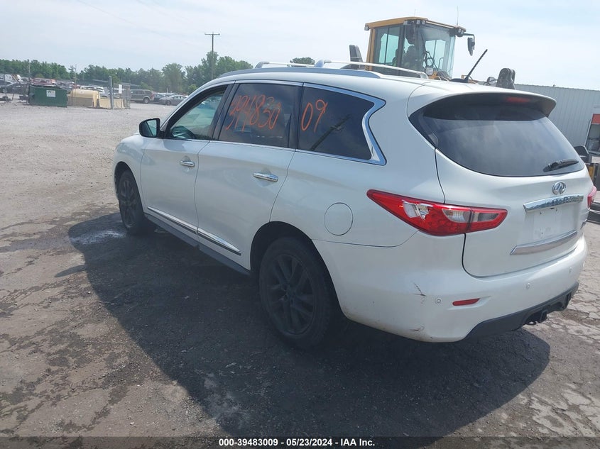 2013 Infiniti Jx35 VIN: 5N1AL0MMXDC308334 Lot: 39483009