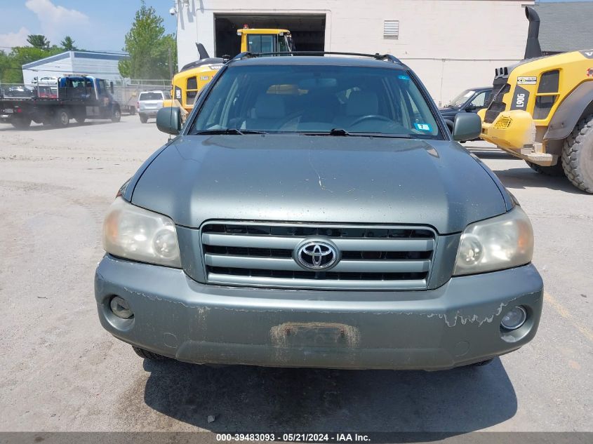 2005 Toyota Highlander V6 VIN: JTEDP21A150044463 Lot: 39483093