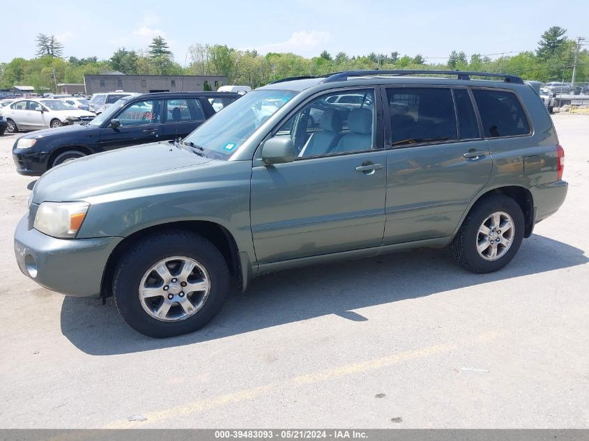 2005 Toyota Highlander V6 VIN: JTEDP21A150044463 Lot: 39483093