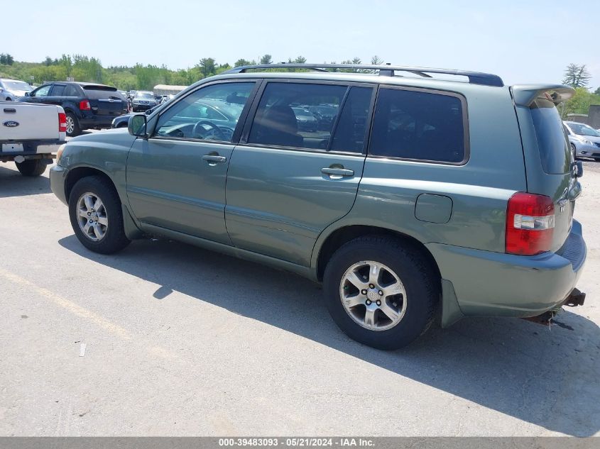 2005 Toyota Highlander V6 VIN: JTEDP21A150044463 Lot: 39483093