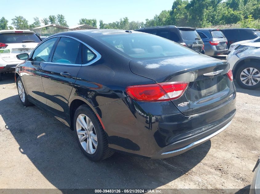 2015 Chrysler 200 Limited VIN: 1C3CCCAB9FN556183 Lot: 39483126