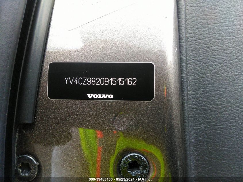 2009 Volvo Xc90 3.2 VIN: YV4CZ982091515162 Lot: 39483130