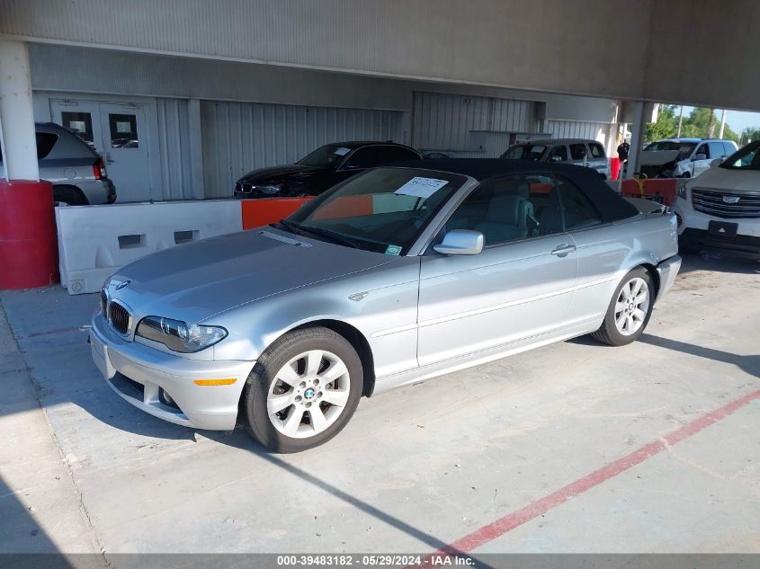 2005 BMW 325Ci VIN: WBABW33425PL37630 Lot: 39483182