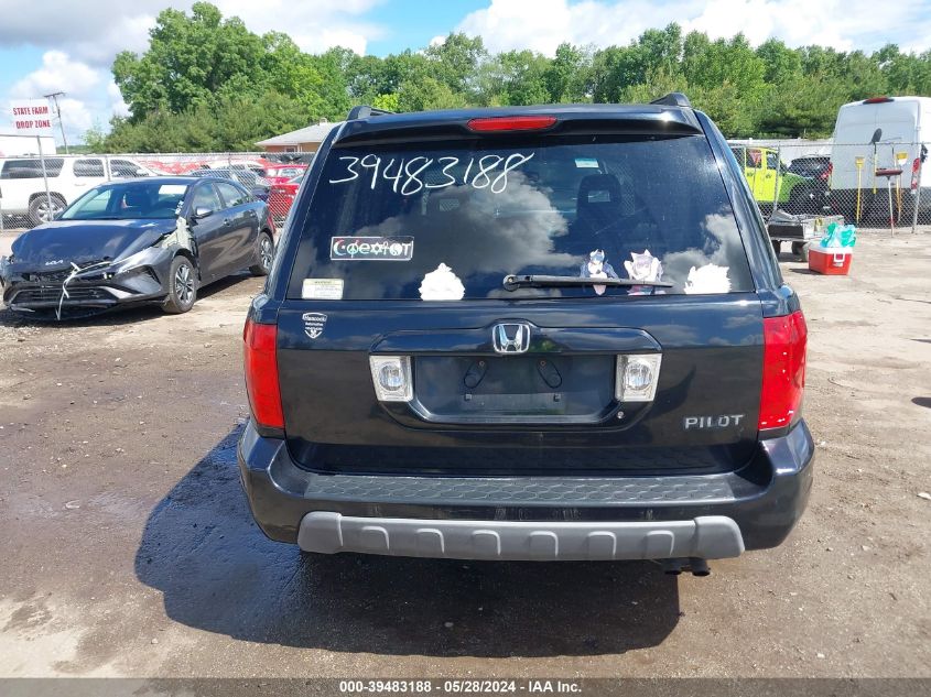 2004 Honda Pilot Exl VIN: 2HKYF18644H575100 Lot: 39483188