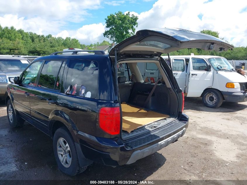 2004 Honda Pilot Exl VIN: 2HKYF18644H575100 Lot: 39483188