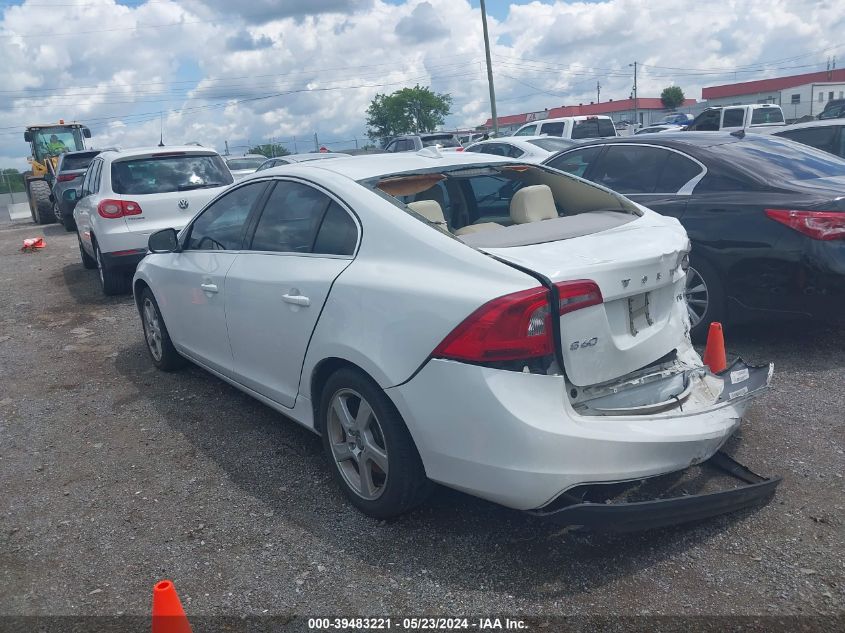 2013 Volvo S60 T5/T5 Platinum/T5 Premier/T5 Premier Plus VIN: YV1612FS8D2173698 Lot: 39483221