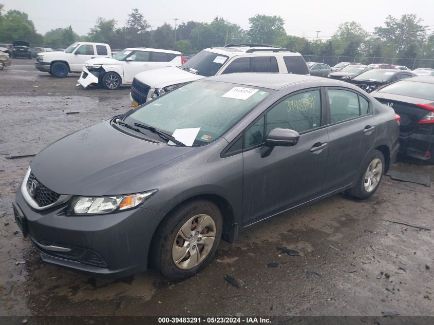 2014 Honda Civic Lx VIN: 19XFB2F5XEE033606 Lot: 39483291