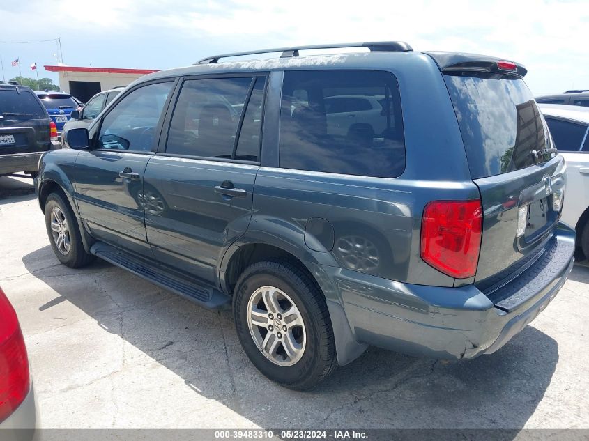 2005 Honda Pilot Ex-L VIN: 5FNYF18525B015731 Lot: 39483310