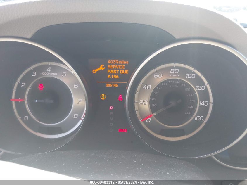 2012 Acura Mdx Technology Package VIN: 2HNYD2H34CH504837 Lot: 39483312