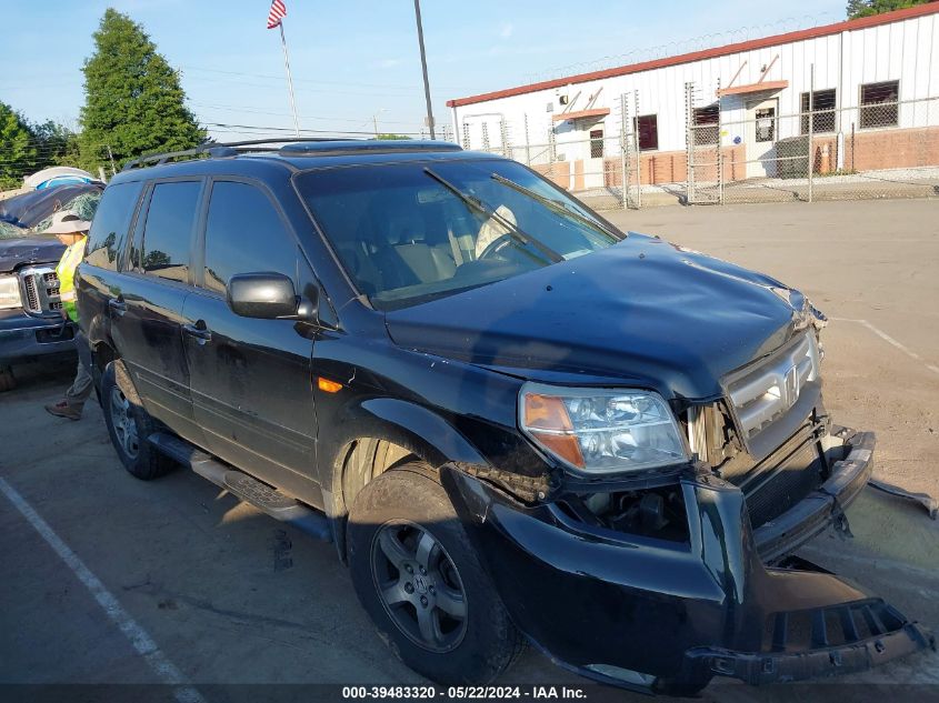 2007 Honda Pilot Ex-L VIN: 5FNYF18527B001010 Lot: 39483320