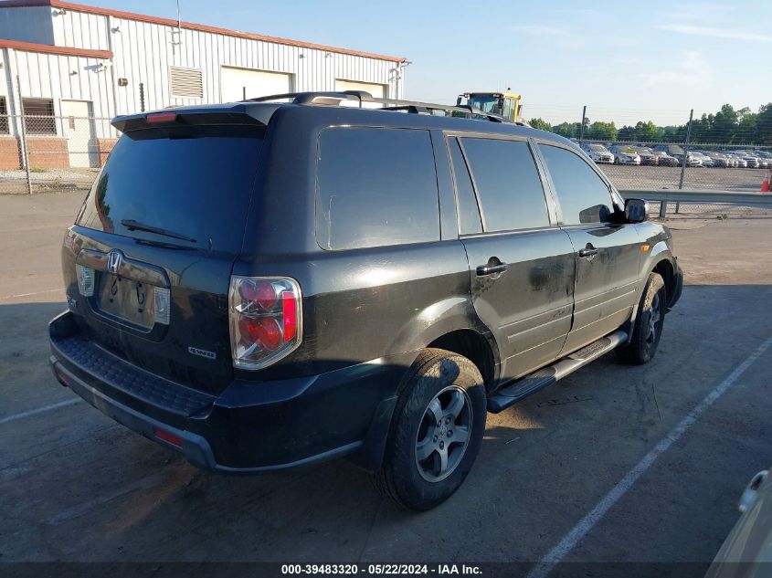 2007 Honda Pilot Ex-L VIN: 5FNYF18527B001010 Lot: 39483320