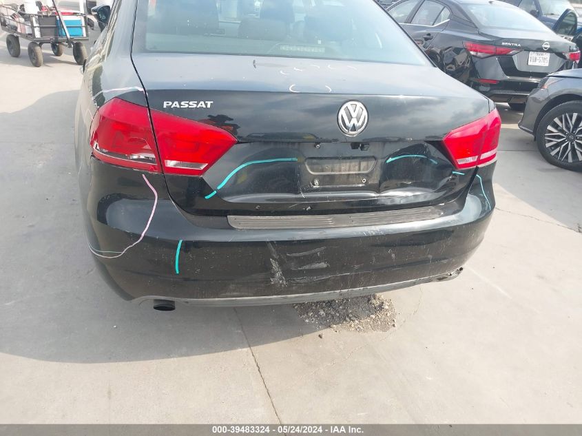2012 Volkswagen Passat 2.5L S VIN: 1VWAP7A39CC068850 Lot: 39483324