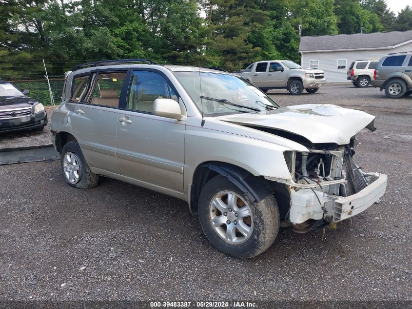 2002 Toyota Highlander V6 VIN: JTEHF21A320084432 Lot: 39483387