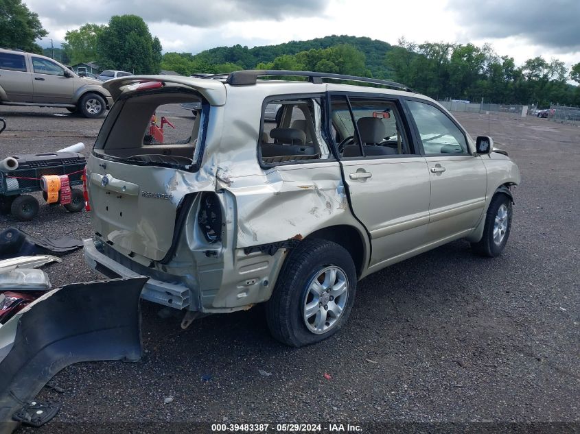 2002 Toyota Highlander V6 VIN: JTEHF21A320084432 Lot: 39483387