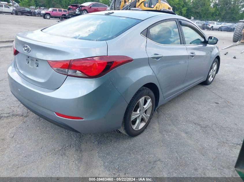 2016 Hyundai Elantra Value Edition VIN: 5NPDH4AE7GH731811 Lot: 39483460