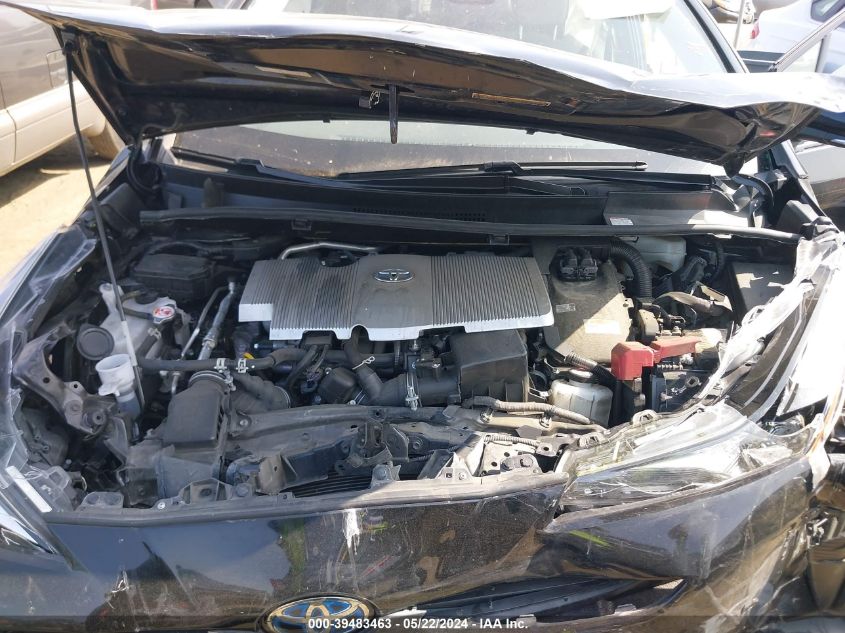 2022 Toyota Prius Le VIN: JTDKAMFU2N3166761 Lot: 39483463