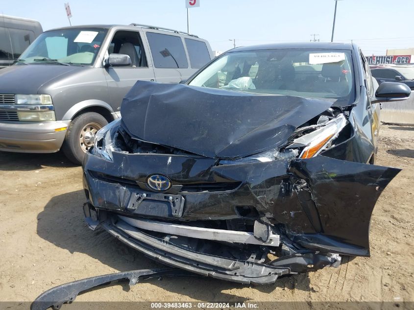 2022 Toyota Prius Le VIN: JTDKAMFU2N3166761 Lot: 39483463