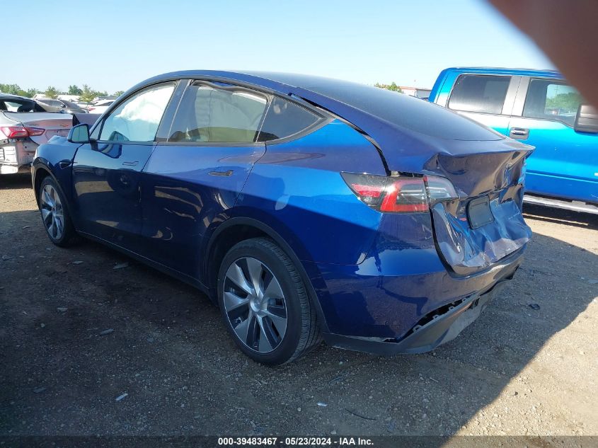 2021 Tesla Model Y Long Range Dual Motor All-Wheel Drive VIN: 5YJYGDEE1MF197925 Lot: 39483467