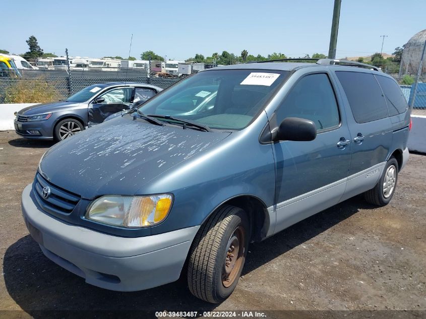 2001 Toyota Sienna Le VIN: 4T3ZF13C71U403598 Lot: 39483487