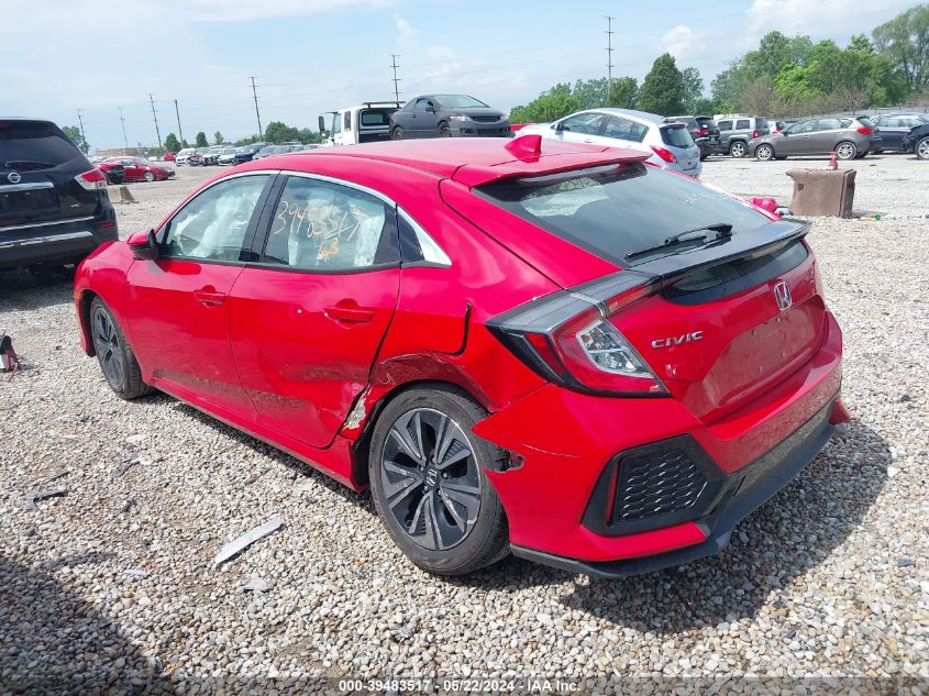 2018 Honda Civic Hatchback Ex VIN: SHHFK7H53JU220909 Lot: 39483517