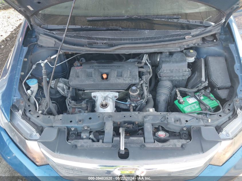 2012 Honda Civic Lx VIN: 2HGFB2F59CH531895 Lot: 39483520