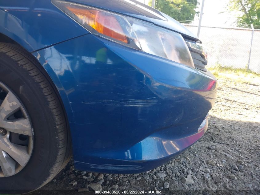 2012 Honda Civic Lx VIN: 2HGFB2F59CH531895 Lot: 39483520