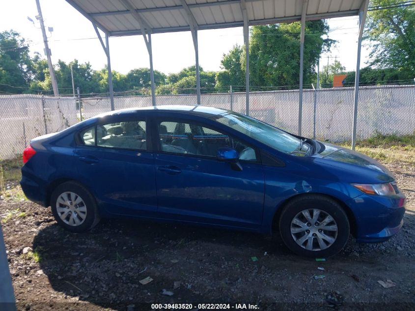 2012 Honda Civic Lx VIN: 2HGFB2F59CH531895 Lot: 39483520