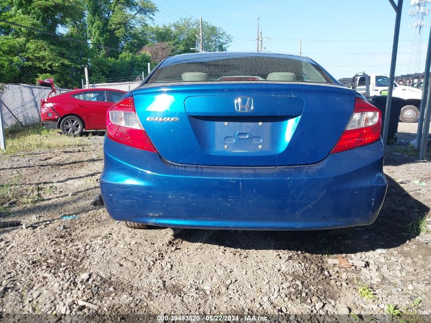 2012 Honda Civic Lx VIN: 2HGFB2F59CH531895 Lot: 39483520