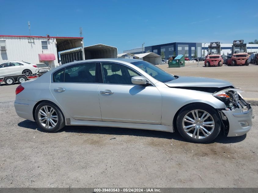 2013 Hyundai Genesis 3.8 VIN: KMHGC4DD7DU231255 Lot: 39483543