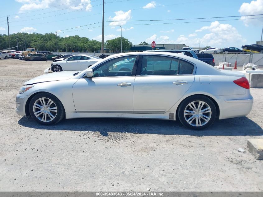 2013 Hyundai Genesis 3.8 VIN: KMHGC4DD7DU231255 Lot: 39483543