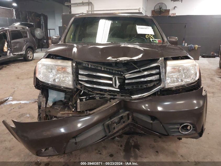 2014 Honda Pilot Ex-L VIN: 5FNYF4H50EB010691 Lot: 39483571