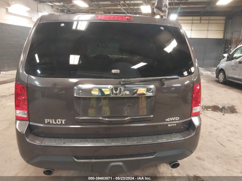 2014 Honda Pilot Ex-L VIN: 5FNYF4H50EB010691 Lot: 39483571