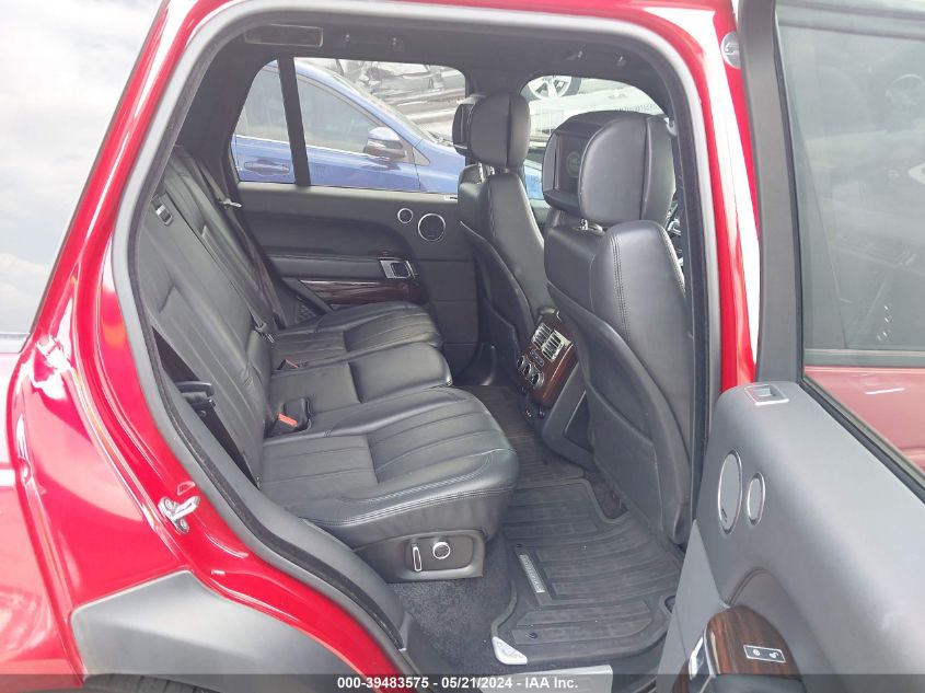 2016 Land Rover Range Rover 3.0L V6 Turbocharged Diesel Hse Td6 VIN: SALGS2KF8GA260519 Lot: 39483575