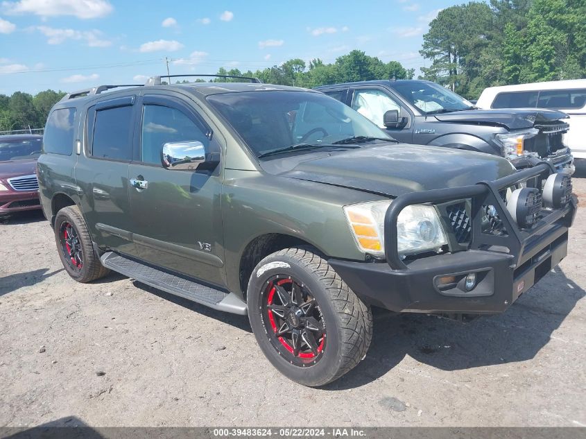 2005 Nissan Armada Se/Le VIN: 5N1AA08B55N702442 Lot: 39483624