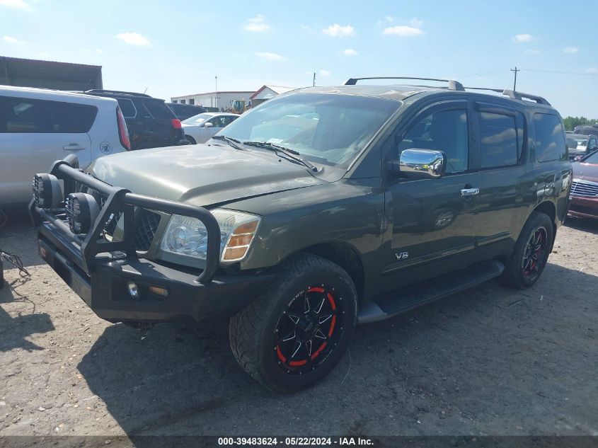 2005 Nissan Armada Se/Le VIN: 5N1AA08B55N702442 Lot: 39483624