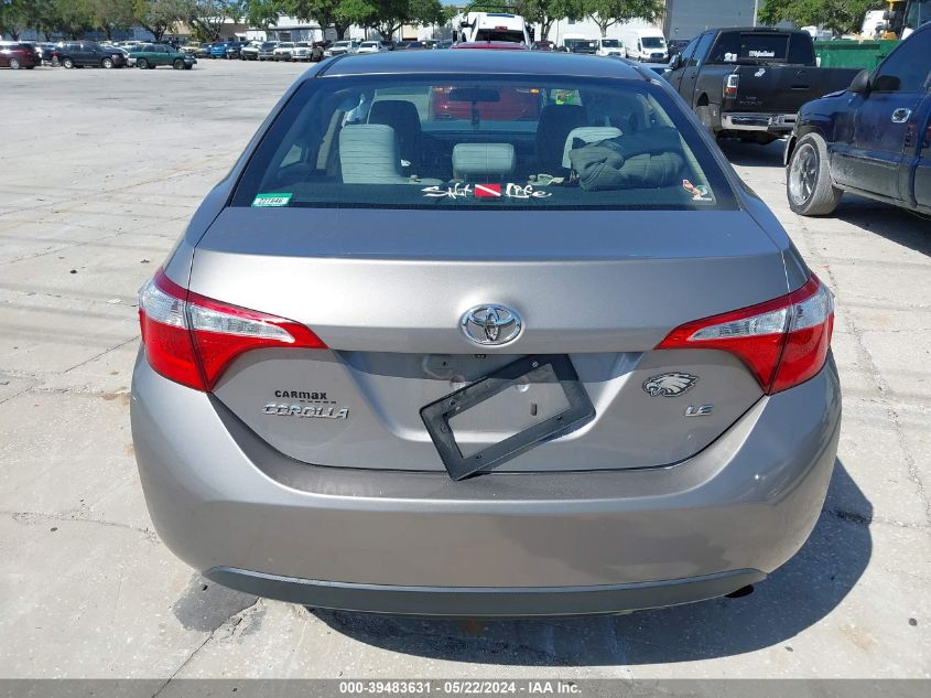 2015 Toyota Corolla Le VIN: 2T1BURHE6FC428297 Lot: 39483631